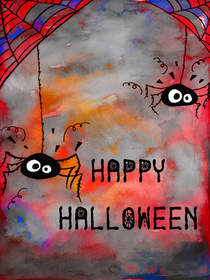 Spooky Spider Halloween Greeting
