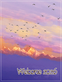 Welcome 2026 Sunset Sky