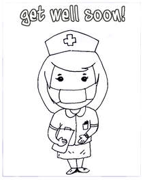 Get Well Soon Nurse Card