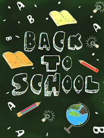 Back to School Chalkboard Design