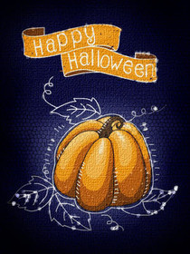 Happy Halloween Pumpkin Greeting Card