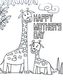 Happy Mother's Day Giraffe