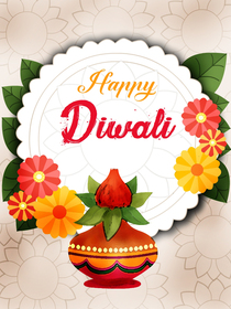 Happy Diwali Greeting Card