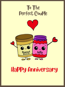 Perfect Couple Anniversary Card