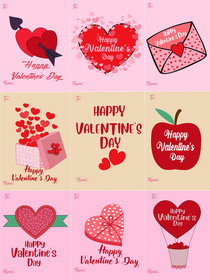 Valentine's Day Greeting Cards Collection