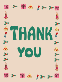 Festive Thank You Card