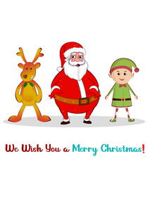 Merry Christmas Greeting Card