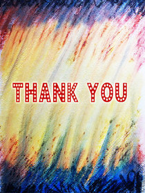 Colorful Thank You Card
