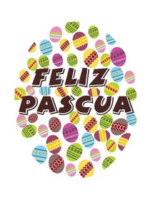 Feliz Pascua Easter Egg Card
