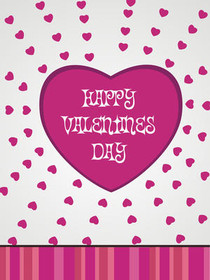 Happy Valentine's Day Heart Card