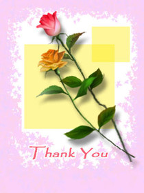 Thank You Roses Greeting Card