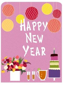 Happy New Year Celebration Card