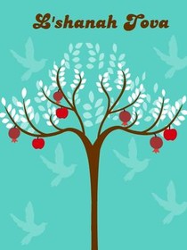 Rosh Hashanah Tree with Apples