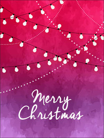 Pink and Purple Christmas Lights