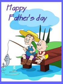 Happy Father's Day Fishing Card