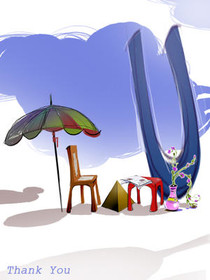 Thank You Beach Scene