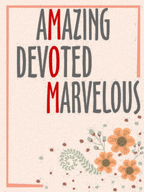 Amazing Devoted Marvelous Greeting Card