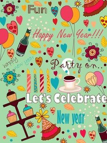 Happy New Year Celebration Party Card