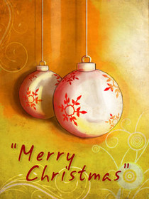 Elegant Ornaments Merry Christmas