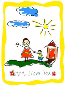 Mom, I Love You Mother's Day Card