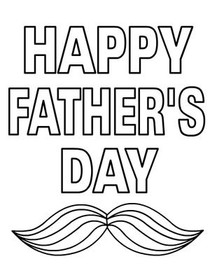 Happy Father's Day Mustache