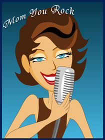 Mom You Rock Vintage Singer