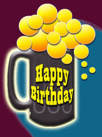 Happy Birthday Beer Mug