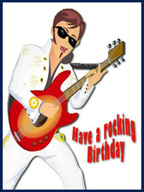 Rock Star Birthday Greeting Card
