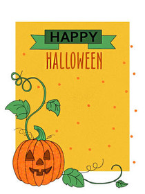Happy Halloween Jack-O-Lantern Card