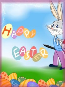 Happy Easter Bunny Card