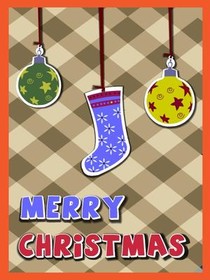 Merry Christmas Ornaments & Stocking