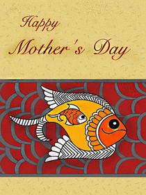 Happy Mother's Day Fish Card