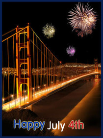 Golden Gate Fireworks July 4th