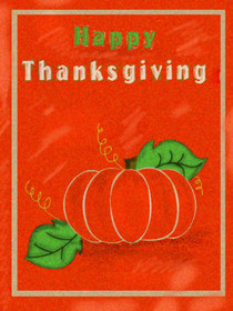 Happy Thanksgiving Pumpkin Card