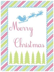 Merry Christmas Reindeer & Trees