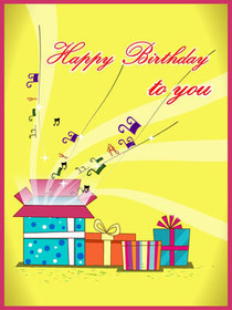 Colorful Birthday Celebration Card