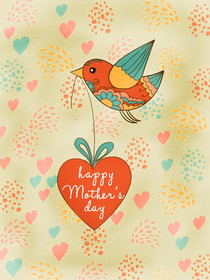 Happy Mother's Day Bird & Heart