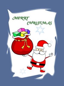 Merry Christmas Santa & Gift Bag