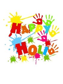 Colorful Holi Festival Greeting Card