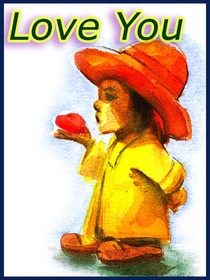 Love You Bear in Red Hat