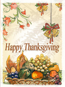 Happy Thanksgiving Harvest Greeting Card