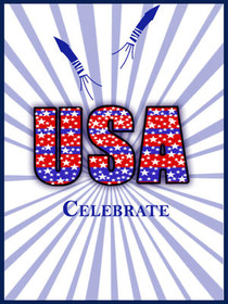 USA Celebrate Patriotic Greeting Card