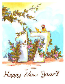 New Year Nature Prosperity Card