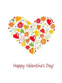 Happy Valentine's Day Heart Card