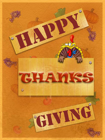 Happy Thanksgiving Greeting Card