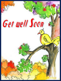 Get Well Soon Bird Card