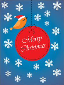 Merry Christmas Ornament Card