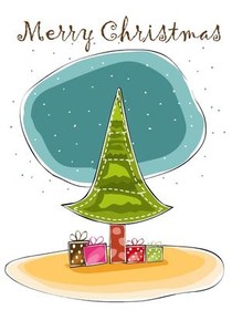 Merry Christmas Tree Card