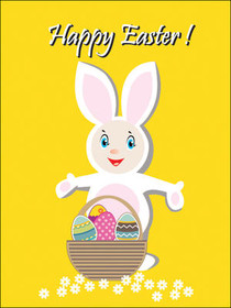 Happy Easter Bunny Greeting Card