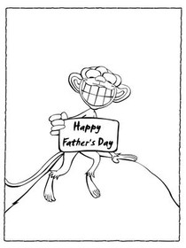 Happy Father's Day Cartoon Dad